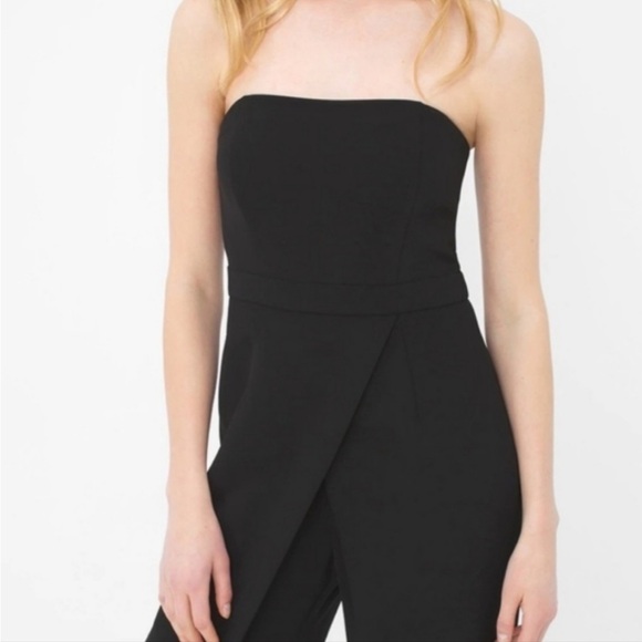 White House Black Market Elegant Black Strapless Jumpsuit. Size 4. - Picture 8 of 14